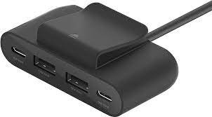 موسع طاقة USB من Belkin BoostCharge ذو 4 منافذ لأجهزة Apple iPhone