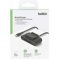 موسع طاقة USB من Belkin BoostCharge ذو 4 منافذ لأجهزة Apple iPhone