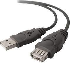 كابل وصلة USB 2.0 من بيلكن، سلك محول ذكر A الى انثى A، مقاس